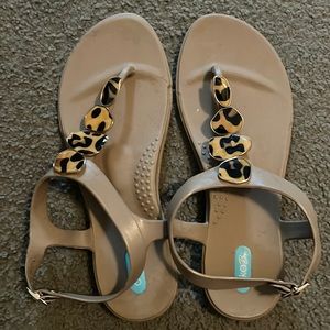 Oka B Leopard Sandals
